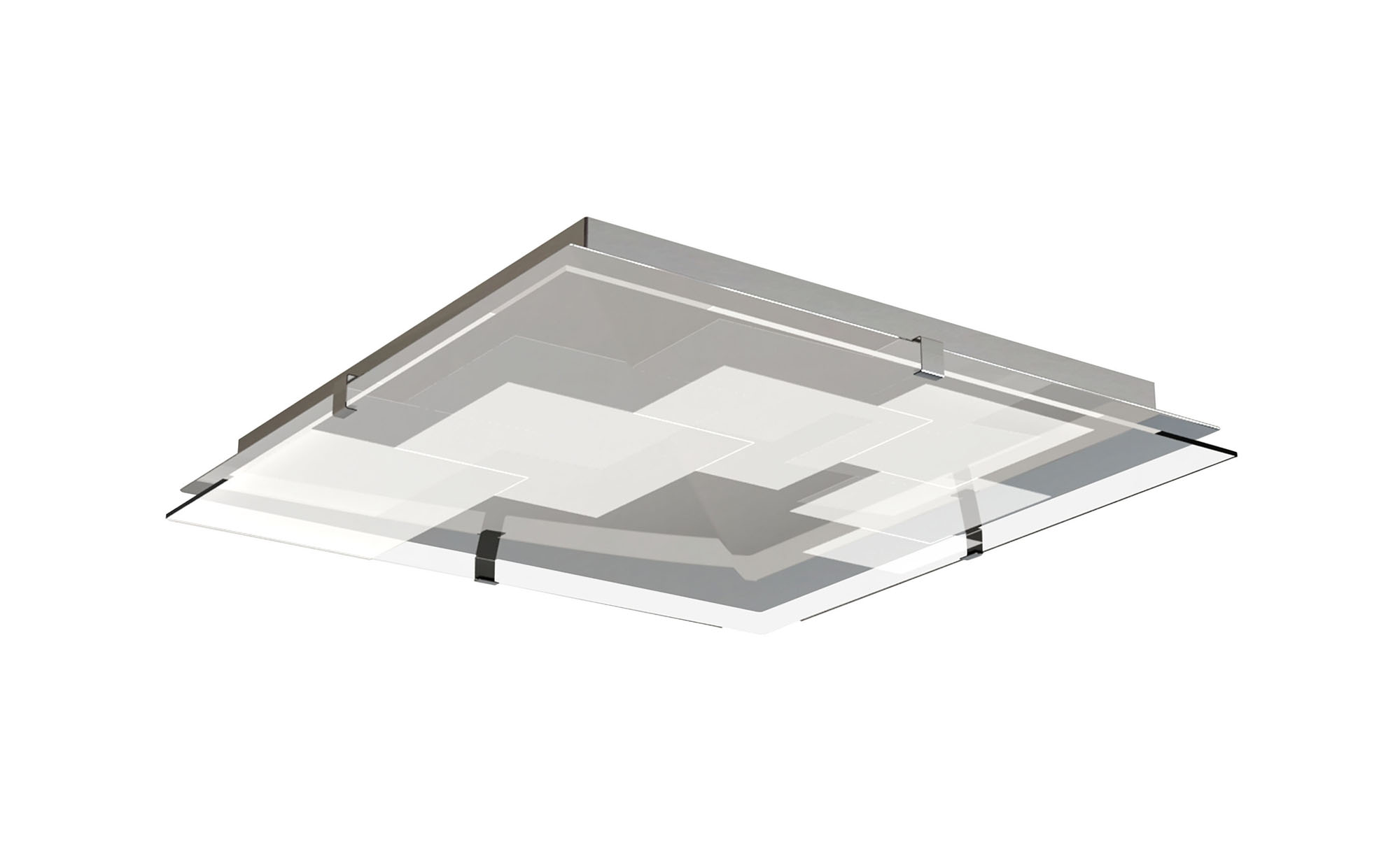 M8340/1  Jersey Glass 20W LED  Flush Ceiling Light